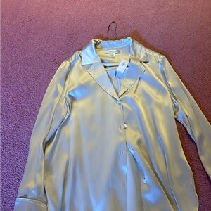 Banana Republic Cream Silk Blouse